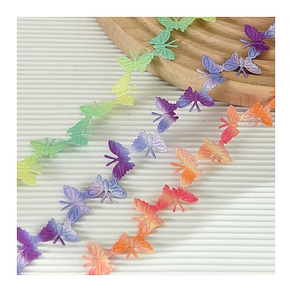 25 mètres de rubans de dentelle papillon en polyester, garniture de ruban papillon, accessoires du vêtement, emballage cadeau