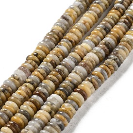 Natural Crazy Agate Beads Strands, Rondelle