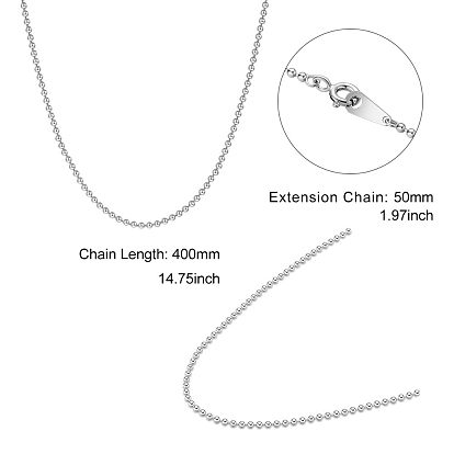 Колье shegrace 925 из стерлингового серебра с шариками, с застежками пружинного кольца