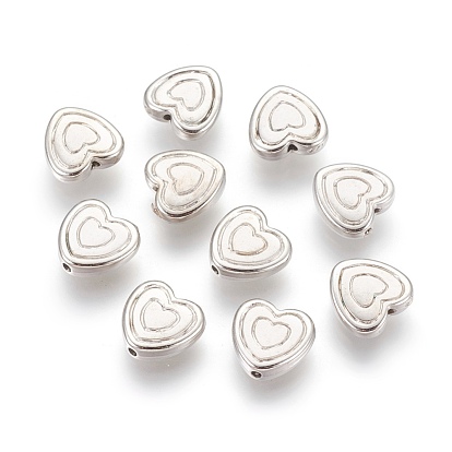 CCB Plastic Beads, Heart, 11x11x4mm, Hole: 1mm