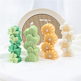 DIY Food Grade Silicone Candle Molds, for Candle Making, Flower
