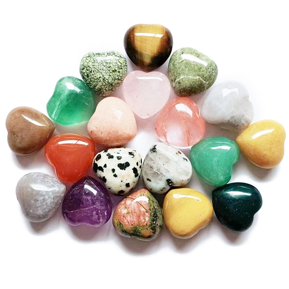 Лечебные камни драгоценные камни, сердце любовь камни, Карманные пальмовые камни для развития Рейки