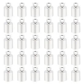 Unicraftale 201 Stainless Steel Cord Ends, End Caps, Column