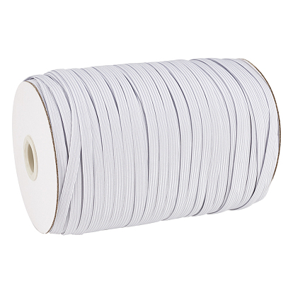 Cuerda elástica trenzada plana, elástico de punto elástico pesado con carrete