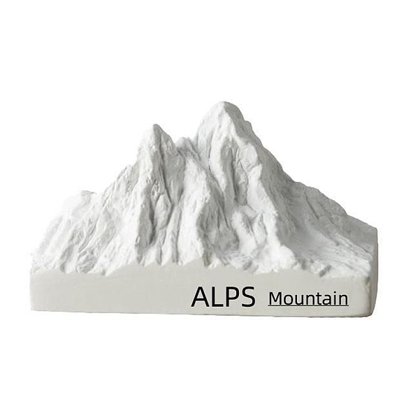Gesso alpes nieve montaña estatua adornos, Piedra difusora de aceites esenciales de aromaterapia., Para la decoración del coche del dormitorio del hogar.