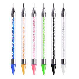 Double Different Head Nail Art Dotting Tools, UV Gel Nail Brush Pens