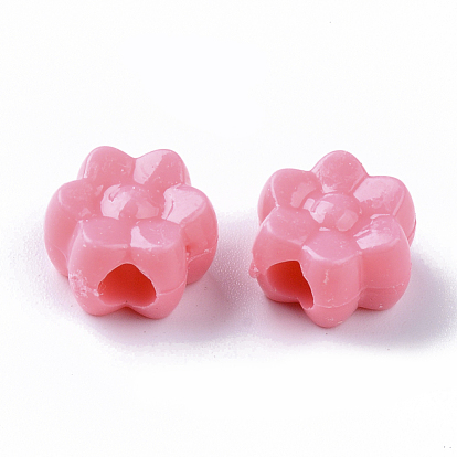 Opaque Polystyrene(PS) Plastic Beads, Flower