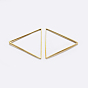 Brass Linking Rings, Plated, Triangle