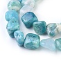 Natural Hemimorphite Beads Strands, Dyed, Tumbled Stone, Nuggets