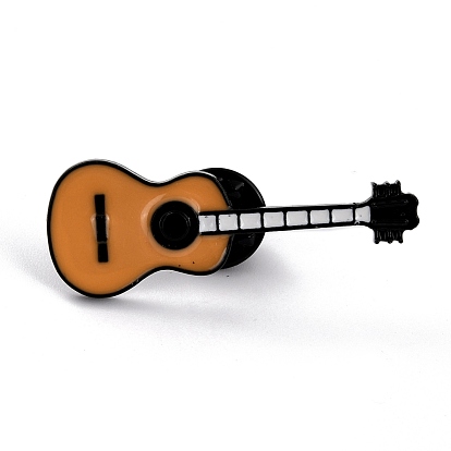 Эмалированная булавка для укулеле, Брошь из сплава эмали для музыкальных инструментов для девочек-подростков и женщин, коричневые