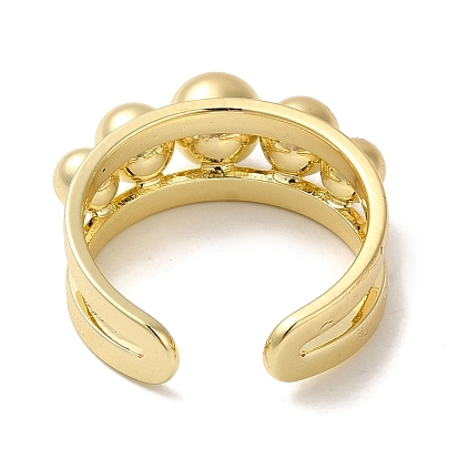 Латунные открытые кольца манжеты, кольцо с несколькими шариками, кольцо тревоги для женщин