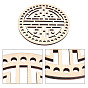 Wooden Basket Bottoms, Crochet Basket Base, for Basket Weaving Supplies and Home Decor Craft