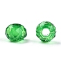 Transparent Acrylic Beads, Faceted, Rondelle
