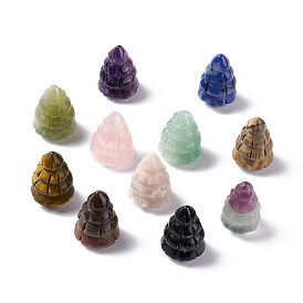 Natural Gemstone Display Decorations, for Home Office Desk, Christmas Tree