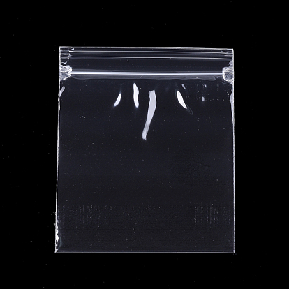 Bolsas de polipropileno con cierre de cremallera, sello superior, bolsas resellables, bolsa autoadhesiva, Rectángulo