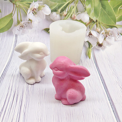 Кролик diy силиконовые формы для свечей, формы для литья смолы, для уф-смолы, изготовление ювелирных изделий из эпоксидной смолы