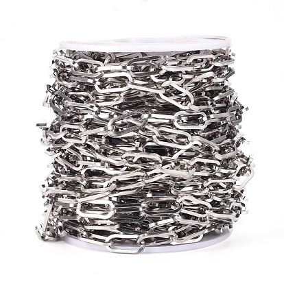 304 цепи из нержавеющей стали, Плоско-овальные, тянутые удлиненные кабельные цепи, несварные, с катушкой