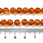 Resin Imitation Amber Beads Strands, Round
