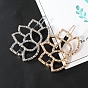 Lotus Alloy Hollow Geometric Hair Pin, Ponytail Holder Statement, Hair Accessories for Women Girls