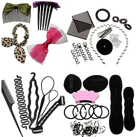 Набор инструментов для укладки волос для свадебных причесок - щипцы для завивки волос, комплект аксессуаров для волос