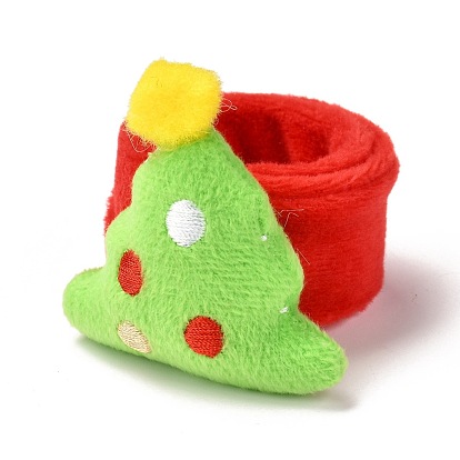 Christmas Slap Bracelets, Snap Bracelets for Kids and Adults Christmas Party, Christmas Tree