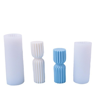 DIY Silicone Candle Molds, for Scented Candle Making, Twisted Pillar