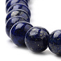 Hilos de cuentas de lapislázuli natural, teñido, rondo