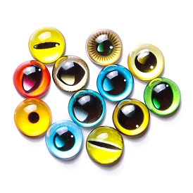 Half Round/Dome Glass Craft Eyes Cabochons, Doll Animal Eye Making Accessories