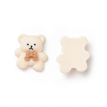 Opaque Resin Cabochons, DIY Accessories, Bear