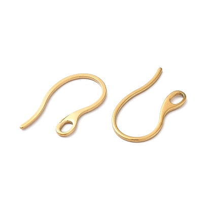 304 Stainless Steel Earring Hooks, Ear Wire, with Loops