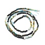 Natural Chrysocolla and Lapis Lazuli Beads Strands, Faceted, Round