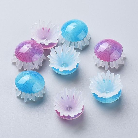 Perles acryliques transparentes, méduses