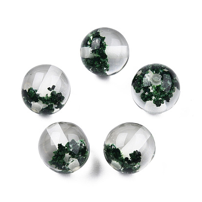 Transparent Resin Beads, Round