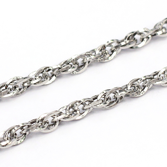 304 Stainless Steel Singapore Chains, Water Wave Chains, Unwelded