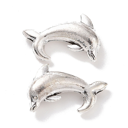 Abalorios de aleación de estilo tibetano, delfín