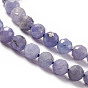 Natural Tanzanite Beads Strands, Faceted, Round