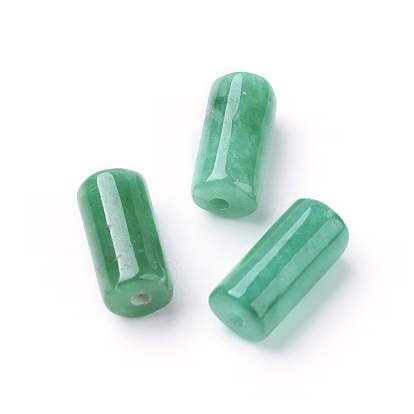 Natural Jade Beads, Dyed, Column