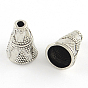 Tibetan Style Cone Alloy Bead Caps, Apetalous, Lead Free & Cadmium Free, 8.5x11mm, Hole: 1.5mm, about 1408pcs/1000g