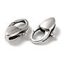 925 Thailand Sterling Silver Lobster Claw Clasps, Triangle, with 925 Stamp