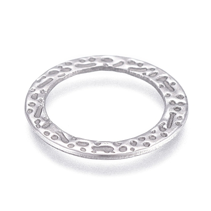 304 de acero inoxidable que une los anillos, Corte con laser, textura, anillo redondo