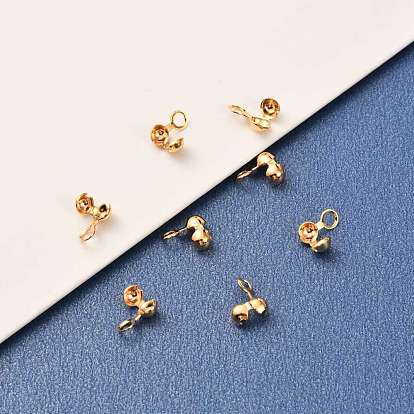 Brass Bead Tips, Long-Lasting Plated