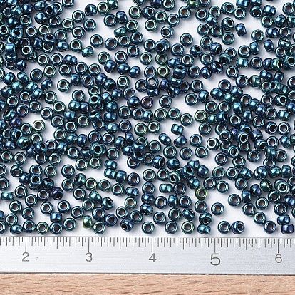MIYUKI Round Rocailles Beads, Japanese Seed Beads, 11/0, Iris