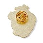 Анатомическая сердечная эмалированная булавка, брошь из сплава легкого золота для рюкзака с одеждой