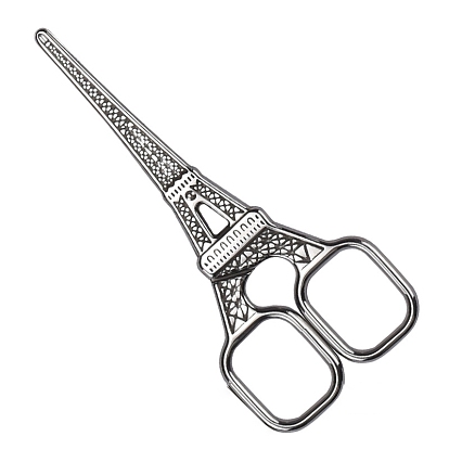 Iron Scissors, Eiffel Tower Shape, for Sewing Needlework Embroidery Cross-Stitch