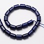 Natural Lapis Lazuli Column Bead Strands, Dyed, 12x8mm, Hole: 1mm, about 32pcs/strand, 15.1 inch