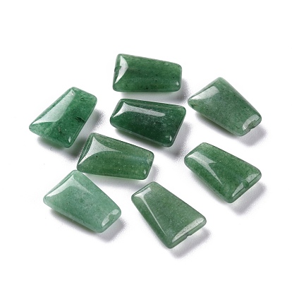 Natural Green Aventurine Beads, Faceted, Trapezoid