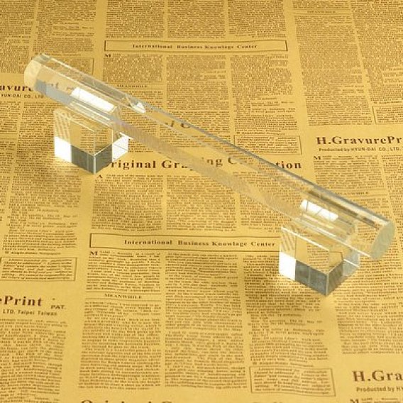 T bar en verre organique présentoir de bracelet, 300x39x27x66mm