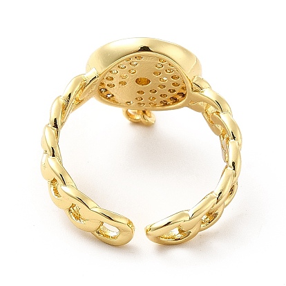 Часы из прозрачного кубического циркония с подвеской в виде сердца, открытое кольцо-манжета, украшения из латуни для женщин