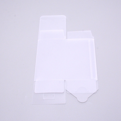 Boîte transparente en pvc, boîte-cadeau de friandises, boîte mate, pour la boîte d'emballage de douche de bébé de noce, rectangle