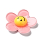 Акриловый кабошоны, цветок с улыбающимся лицом